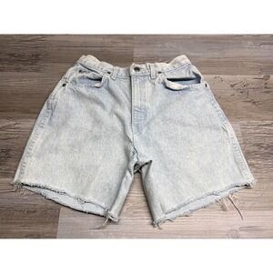 Vintage High Rise Cut Off Denim Shorts Festival Fit Mom Jeans‎ Chic Sz 11 Petite